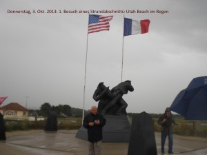 3. Oktober 2013, Utah Beach, Besuch eines Strandabschnitts